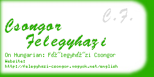 csongor felegyhazi business card